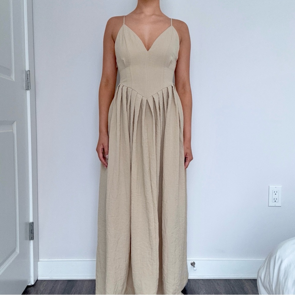 Tan Maxi Dress
